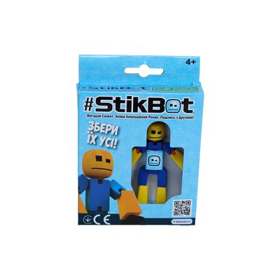 Фігурка для анімаційної творчості Stikbot, чоловічок синьо-жовтий 29774 фото