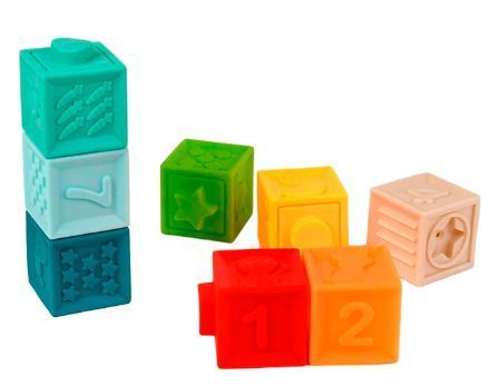 Сенсорные кубики для детей Textured Blocks Вид 2 25187 фото
