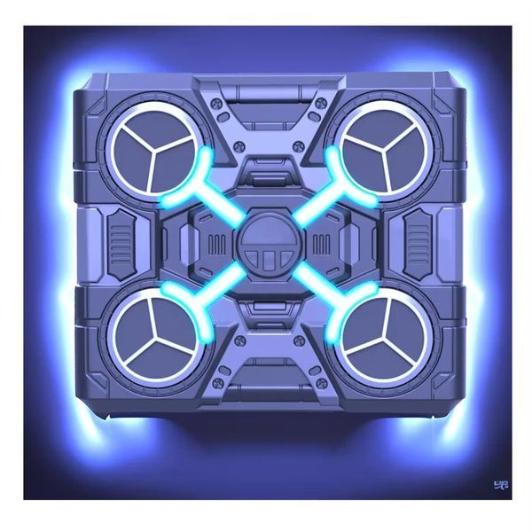 Детский тренажер для бокса с подсветкой музыкой и подключением Bluetooth Перчатки Черный 40415 фото