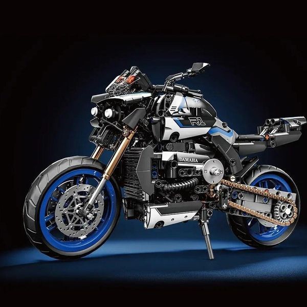 Конструктор Мотоцикл Спортбайк Yamaha 820 деталей 44490 фото