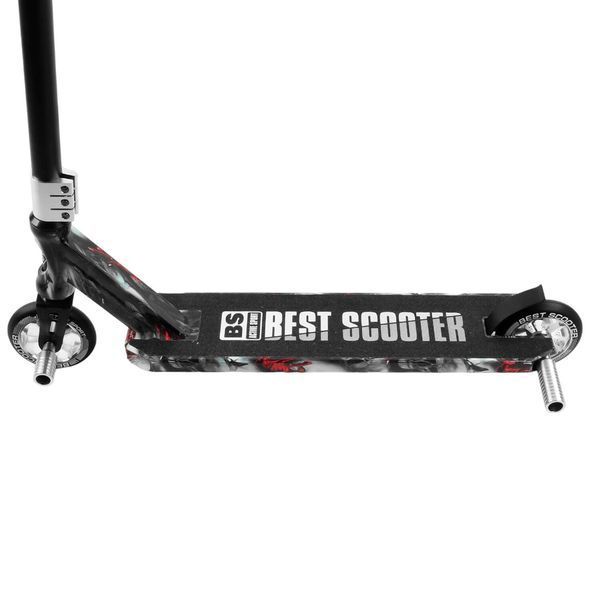 Трюковый самокат с принтом Best Scooter Серый 26017 фото