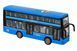 Детская инерционная игрушка Автобус с подсветкой и звуковыми эффектами City Service Синий 44140 фото 1