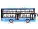 Детская инерционная игрушка Автобус с подсветкой и звуковыми эффектами City Service Синий 44140 фото 4