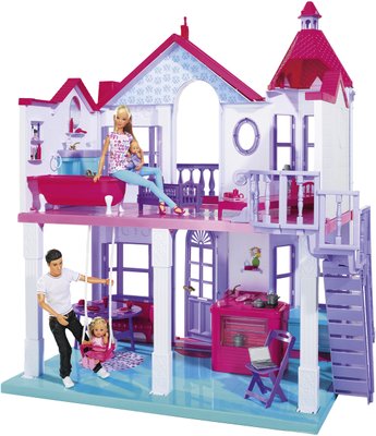 Будиночок для ляльок 2-поверховий з меблями й аксесуарами 29142 фото