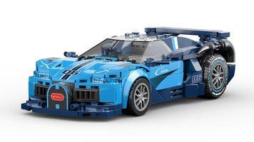 Конструктор машина Спорткар Bugatti Бугатті Concept Super Car 335 деталей Синій 42123 фото