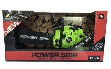 Детская игрушечная бензопила Power Saw Зеленый 30333 фото