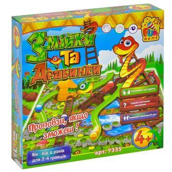 Настільна гра для дітей Fun Game Змійки та драбинки 26963 фото