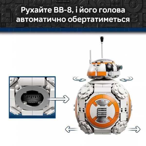 Конструктор Лего Звездные войны Дроид-астромеханик BB-8 Lego Star Wars 569 деталей (75452) 43551 фото