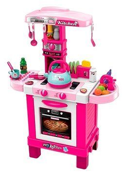 Дитяча ігрова кухня Little chef set Рожевий 25065 фото
