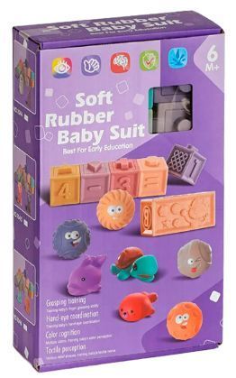 Сенсорні кубики Soft rubber baby suit Вид 1 25195 фото