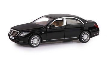 Машинка металева дитяча Mercedes-Benz S 600 Автопром Чорний 33930 фото