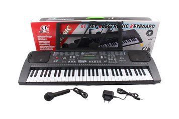 Дитячий Орган Синтезатор із мікрофоном Electronic Keyboard 61 клавіша Чорний 29374 фото