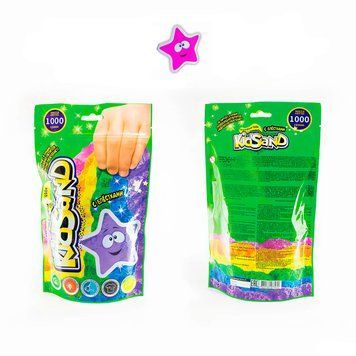 Кинетический песок "KidSand" 1000г Danko Toys Розовый 25393 фото