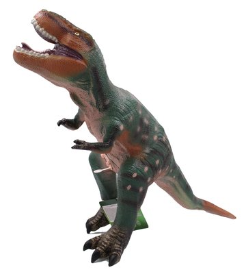 Великий гумовий Динозавр музичний Тиранозавр 37 см 20658 фото
