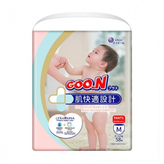 Трусики подгузники Goo.N Plus для детей (M, 6-12 кг) 24275 фото