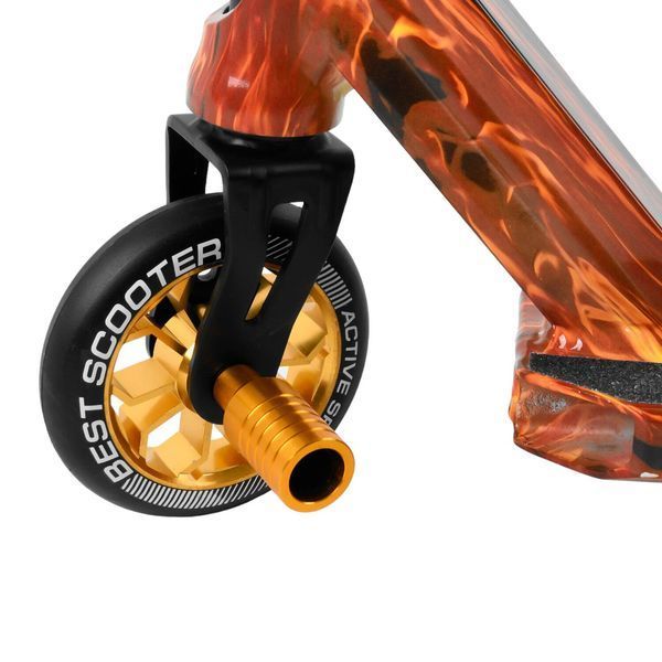 Трюковый самокат с принтом Best Scooter Оранжевый 26018 фото