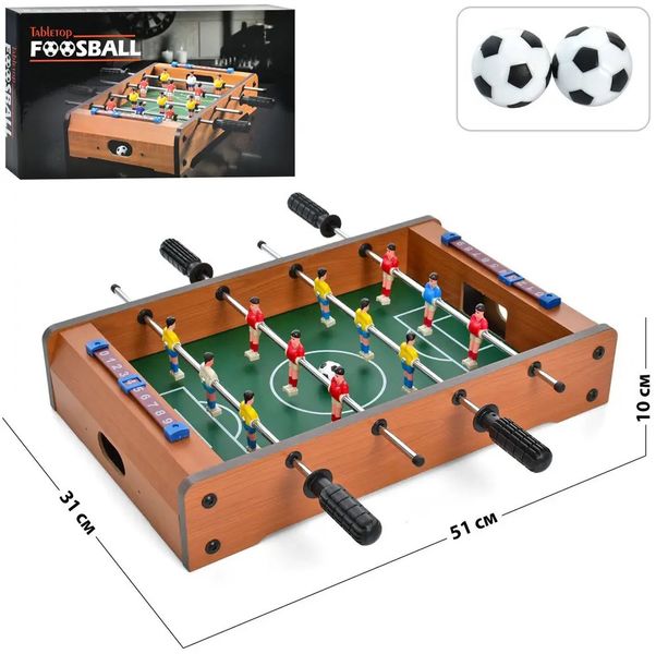 Дерев'яний Настільний футбол на штангах Foosball 33587 фото