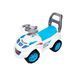 Толокар Машинка Каталка с ручкой и звуковыми эффектами Technok Toys Полиция Белый 39159 фото 1