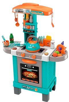 Дитяча ігрова кухня Little chef set Блакитний з помаранчевим 25066 фото
