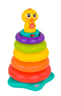 Музична іграшка Дитяча пірамідка Райдужна Утя Play Smart Англійське озвучування 27212 фото