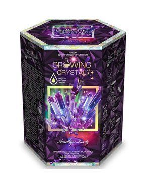 Набор химика для проведения опытов Growing crystal Растущий Кристалл Danko toys Фиолетовый 29064 фото