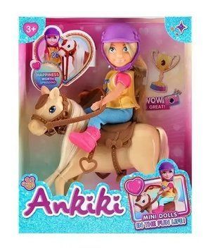 Лялька з конячкою Anki Mini Dolls 13 см 37770 фото