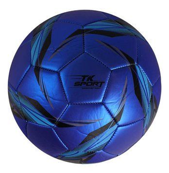 Мяч футбольный 5 размер PU 330 грамм TK Sport Синий 34087 фото
