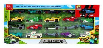 Великий набір машинок Minecraft Майнкрафт Металопластик 20 штук 38761 фото