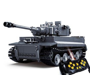 Военный конструктор Танк на радиоуправлении Tiger PowerBricks Sluban 814 деталей 43446 фото