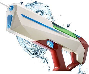 Игрушечный водный автомат на аккумуляторе Автоматический набор воды Water gun 42 см Белый 41066 фото