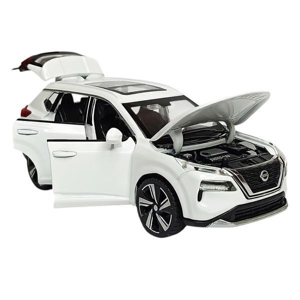 Металева машинка інерційна з ефектами Nissan X-Trail Нісан Auto Expert Білий 39265 фото