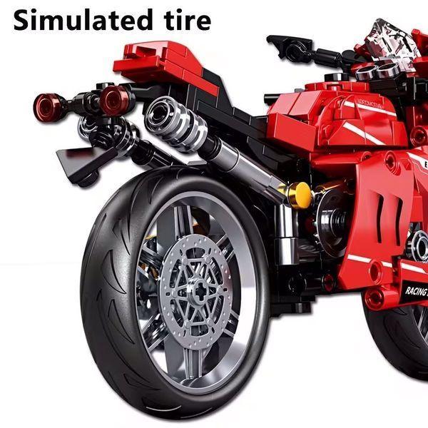Дитячий конструктор Мотоцикл V4 Racing Motorcycle Mingdi 329 деталей 43995 фото