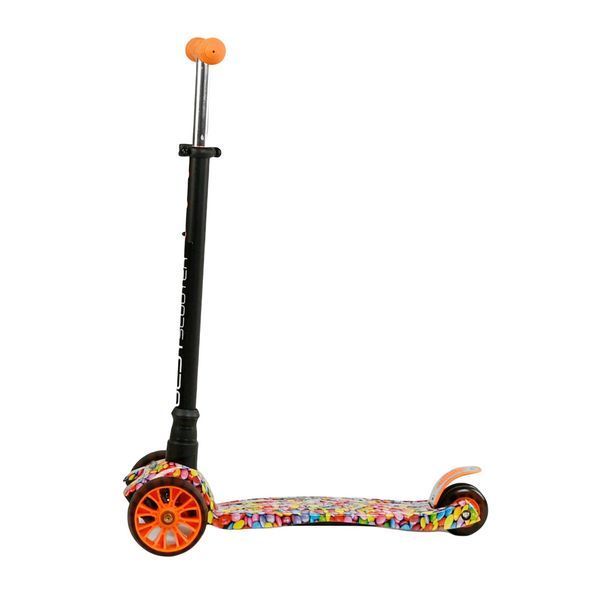 Самокат четырехколесный для девочки MAXI S Best Scooter со съемным рулем Конфеты 22216 фото