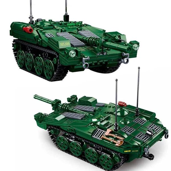 Конструктор військовий Бойовий танк STRV 103 Sluban Model Bricks 692 деталі 31932 фото