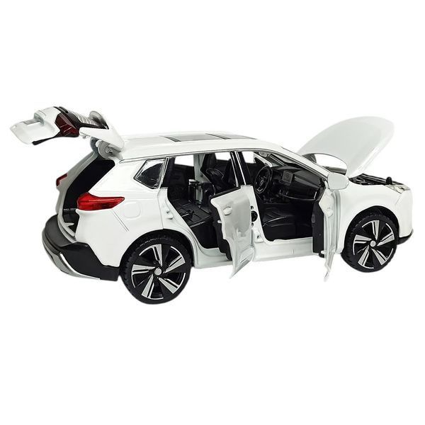 Металева машинка інерційна з ефектами Nissan X-Trail Нісан Auto Expert Білий 39265 фото