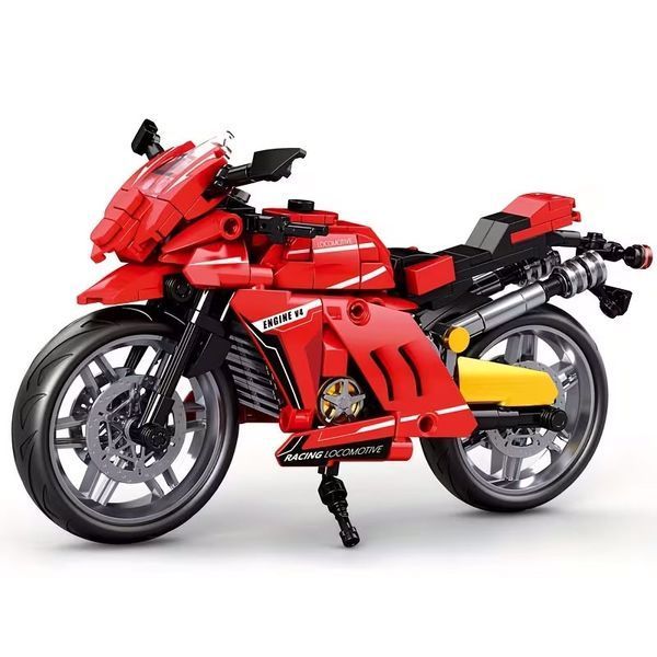 Дитячий конструктор Мотоцикл V4 Racing Motorcycle Mingdi 329 деталей 43995 фото