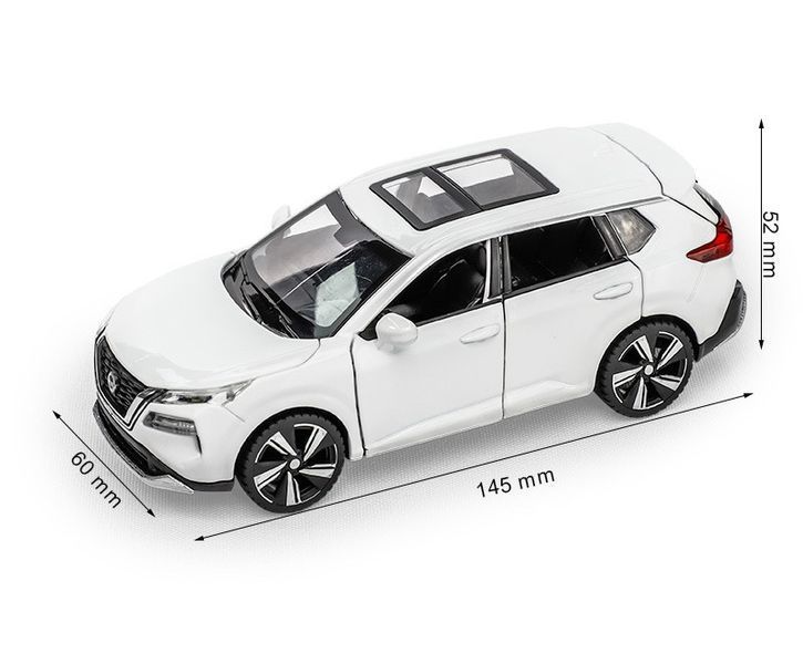 Металева машинка інерційна з ефектами Nissan X-Trail Нісан Auto Expert Білий 39265 фото
