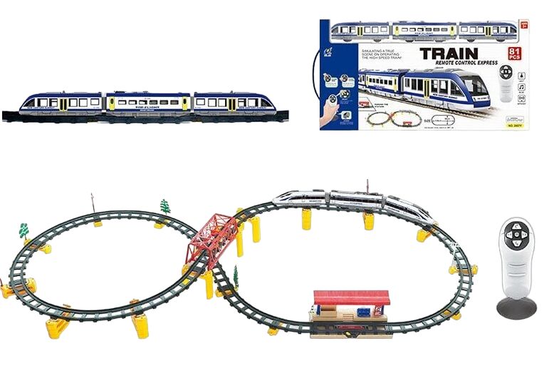 Железная дорога на радиоуправлении 81 элементов длина путей 397 см 31103 фото