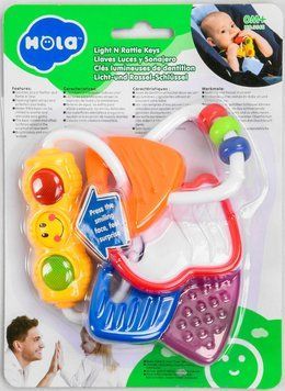Детская погремушка с прорезывателем с охлаждением Ключики Hola Toys 30932 фото