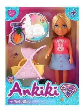 Лялька з вихованцем та аксесуарами Ankiki 13 см 37771 фото
