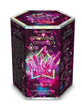 Набор химика для проведения опытов Growing crystal Растущий Кристалл Danko toys Розовый 29065 фото