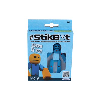 Фігурка для анімаційної творчості Stikbot, чоловічок синій 29777 фото