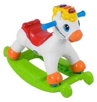 Інтерактивна конячка гойдалка для дітей Hola Toys 30936 фото