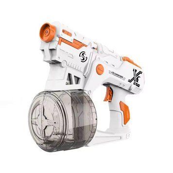 Детский водный пистолет на аккумуляторе Water Gun Hunting Sky Белый с оранжевым 35202 фото