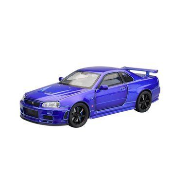 Металлическая машинка инерционная с эффектами Nissan Skyline GT-R Авто Эксперт Синий 43590 фото