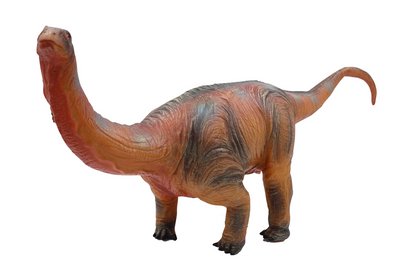 Великий гумовий Динозавр музичний Титанозавр Коричневий 20661 фото