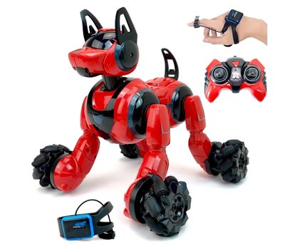 Інтерактивний Робот Собака на радіокеруванні з браслетом Червоний 29185 фото