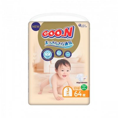 Підгузки Goo.N Premium Soft для дітей (M, 7-12 кг, 64 шт) 24281 фото