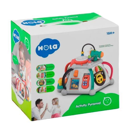 Розвиваюча логічна іграшка Мультбокс Hola Toys 24813 фото