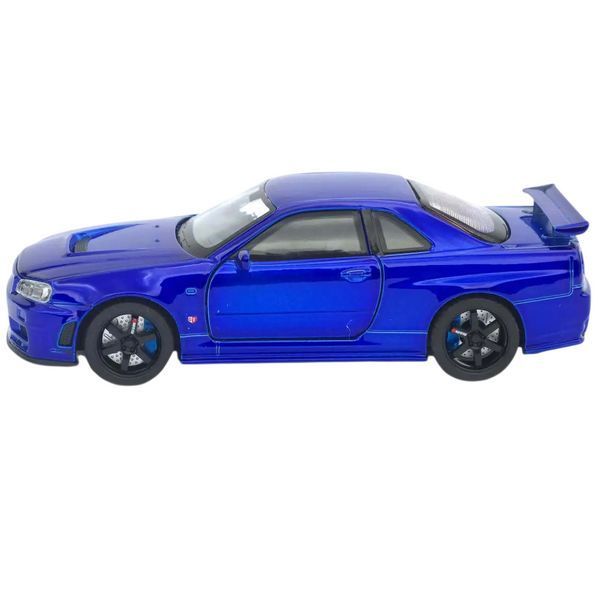 Металева машинка інерційна з ефектами Nissan Skyline GT-R Авто Експерт Синий 43590 фото